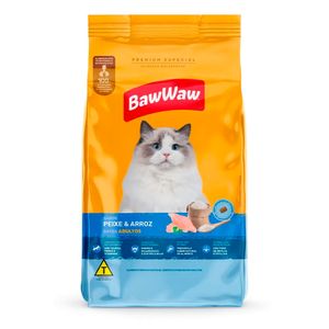 Alimento p/ Gato Baw Waw Peixe 900g