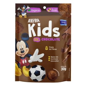 Biscoito Aruba Kids Mickey Vegano s/ Glúten Chocolate Pouch 30g