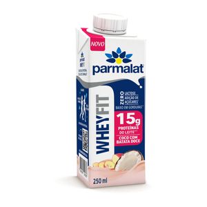 Bebida Láctea UHT Parmalat Wheyfit 15g Protéinas do Leite Zero Lactose Zero Açúcar Coco/Batata Doce 250ml