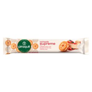 Biscoito Recheado Piraquê Supreme Cheescake com Geleia de Frutas Vermelhas 80g