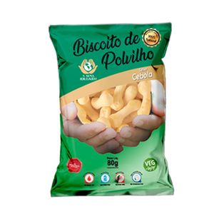 Biscoito de Polvilho Nova Jerusalém Vegano Cebola Pacote 80g