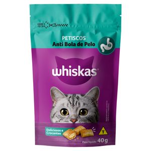 Petisco p/ Gatos Whiskas Antibola de Pelo Pouch 40g
