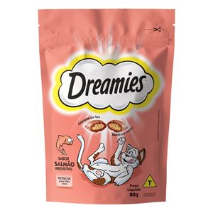 Petisco p/ Gatos Dreamies Salmão Pouch 80g