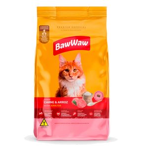 Alimento p/ Gato Baw Waw Carne 900g