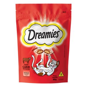 Petisco para Gatos Dreamies Carne Pouch 80g