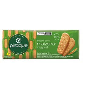 Biscoito Maizena Piraquê Integral Pacote 175g