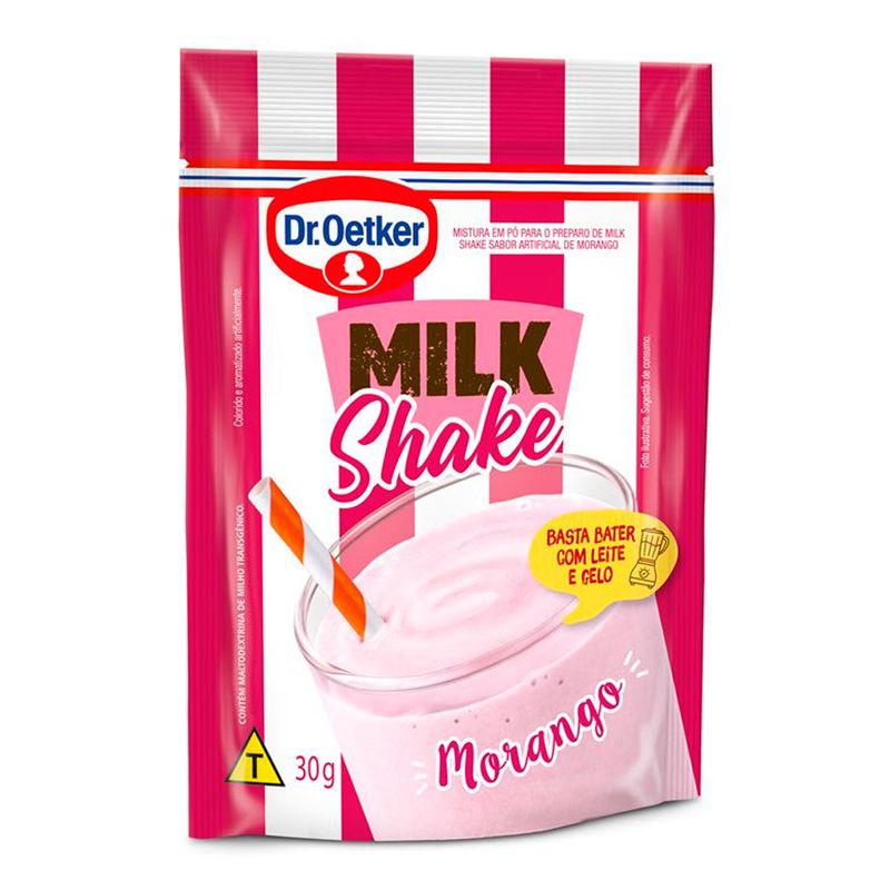 Milkshake em Pó Dr.Oetker Morango Sachê 34g | Prezunic