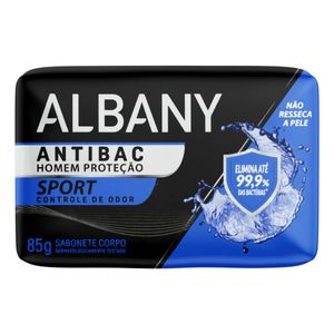 Sabonete em Barra Albany Antibac Homem Controle de Odor Sport 85g