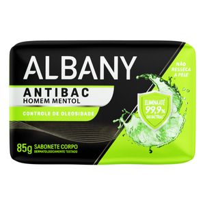 Sabonete em Barra Albany Antibac Homem Controle de Oleosidade Mentol 85g