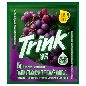 Refresco em Pó Trink Uva Pacote 15g