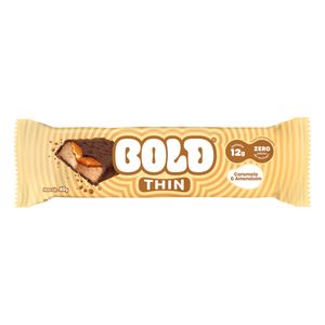 Barra de Proteína Bold Thin Zero Açúcar Caramelo & Amendoim 40g