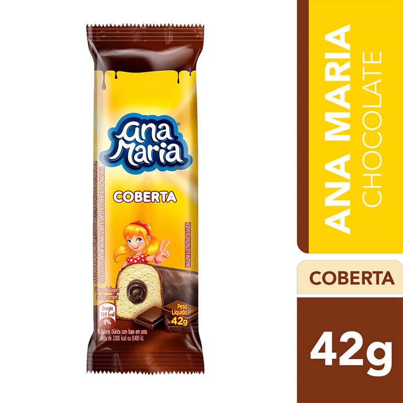 Bolinho Ana Maria Chocolate Coberto 42G