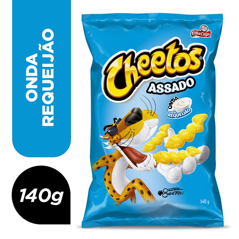 Salgadinho de Milho Elma Chips Cheetos Onda Requeijão Pacote 140g