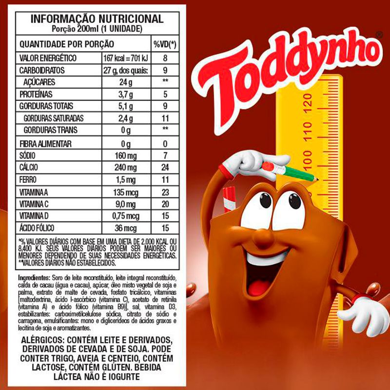 Achocolatado Líquido Toddynho 200ml