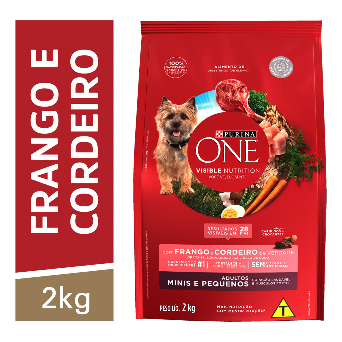 Alimento p/ Cães Purina One Adultos Raças Mini e Pequenas Frango