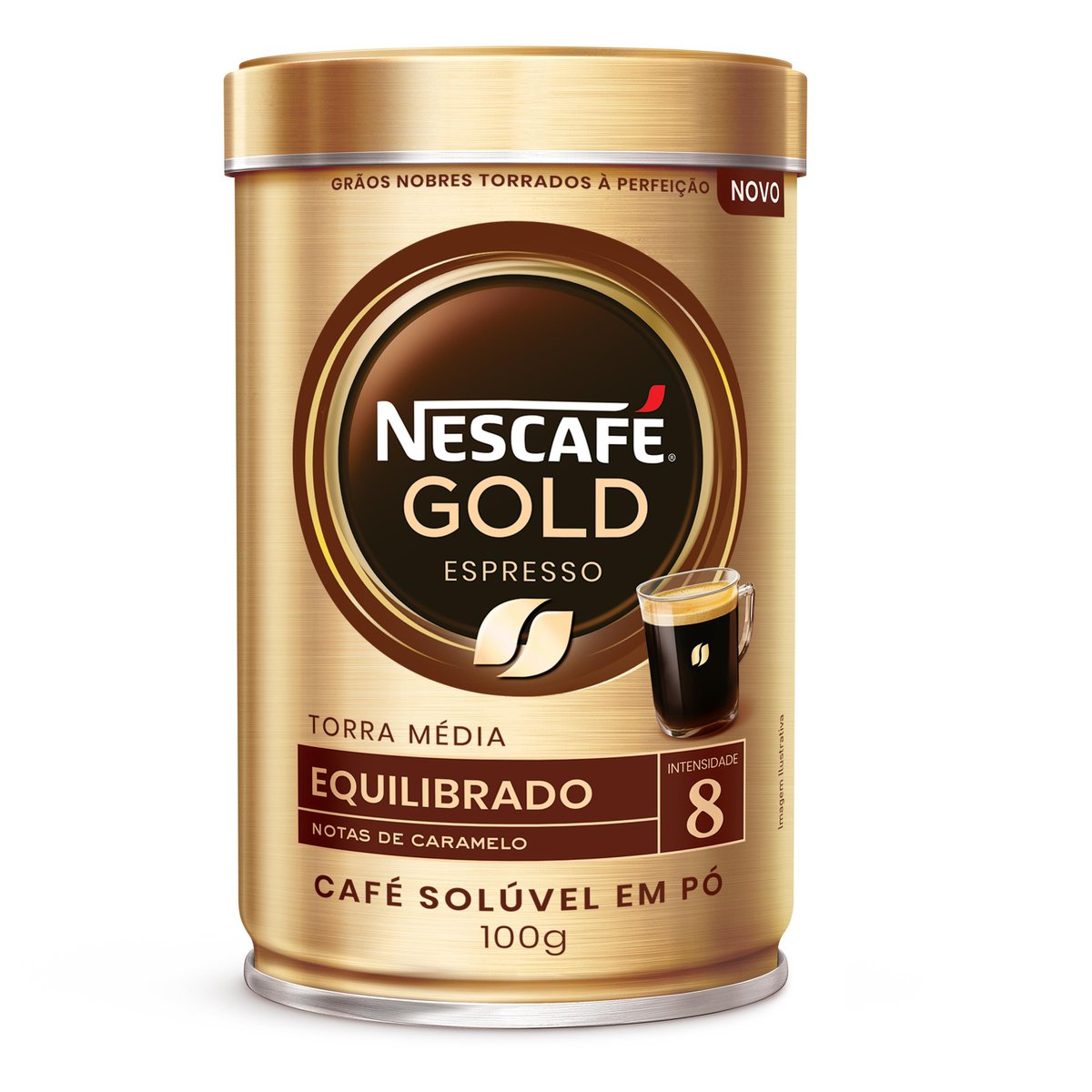 Café Solúvel Nescafé Gold Espresso Intensidade 8 Lata 100g | Prezunic