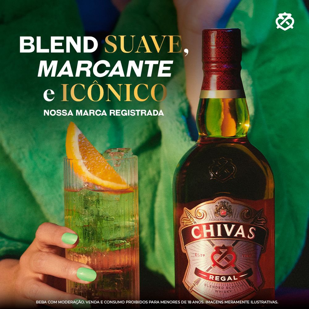 Whisky Escocês Chivas Blended Reg 12 Anos 750ml | Prezunic