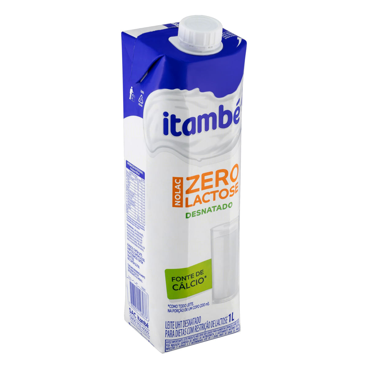 Leite Uht Itambé Nolac Desnatado Zero Lactose Caixa 1 Litro | Prezunic