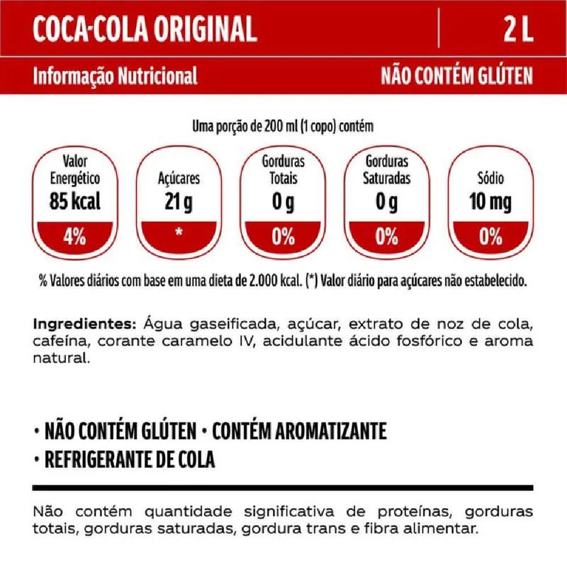 Refrigerante Coca-Cola Original Pet 2l - Prezunic