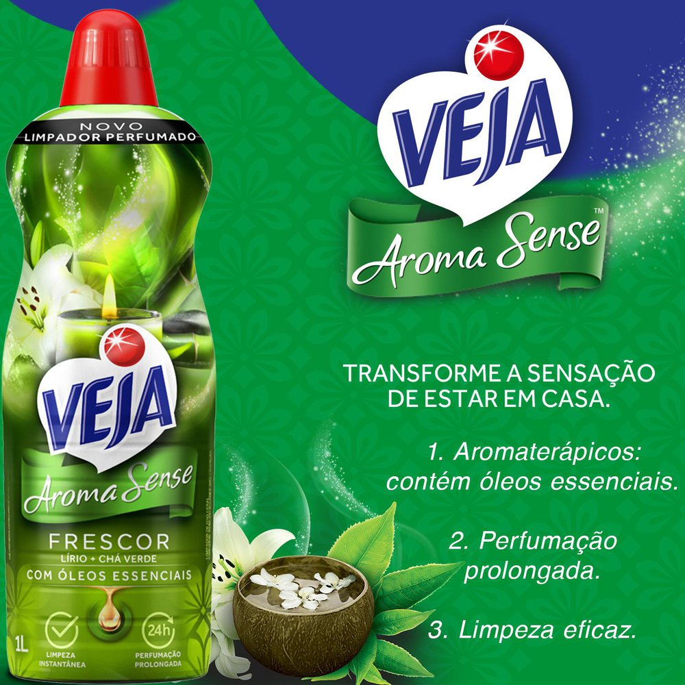Limpador Veja Perfumado Frescor 1l | Prezunic