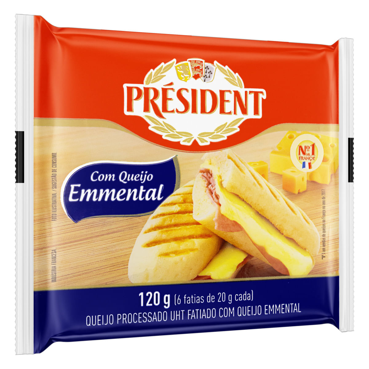Encontraproduto.com.br - Queijo Emmental Fatiado Président 120g