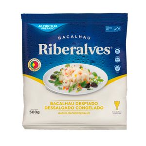 Bacalhau Riberalves Desfiado Dessalgado Congelado 500g
