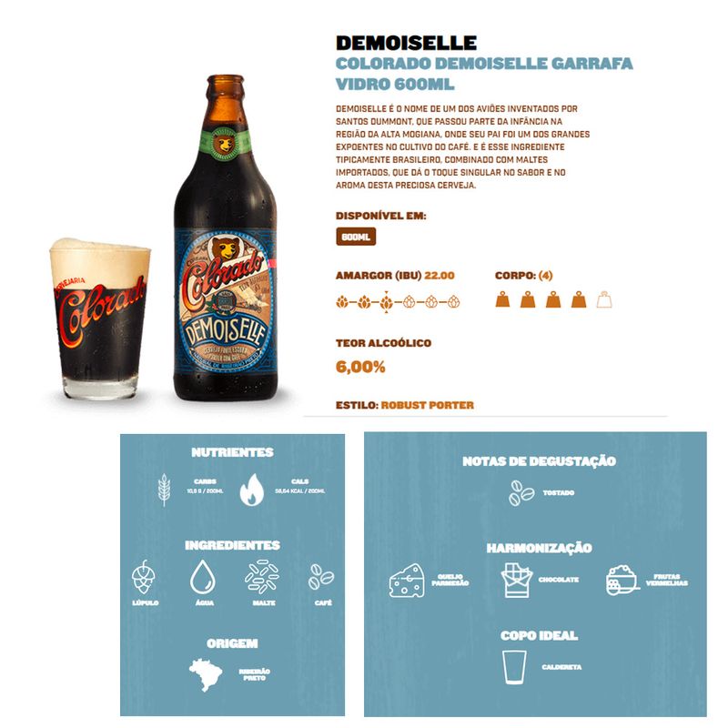 Cerveja Colorado Demoiselle 600ml - Prezunic