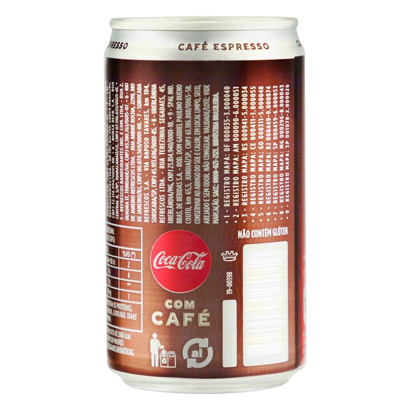 Refrigerante Coca Cola Plus Café Espresso 220ml - Pague Menos