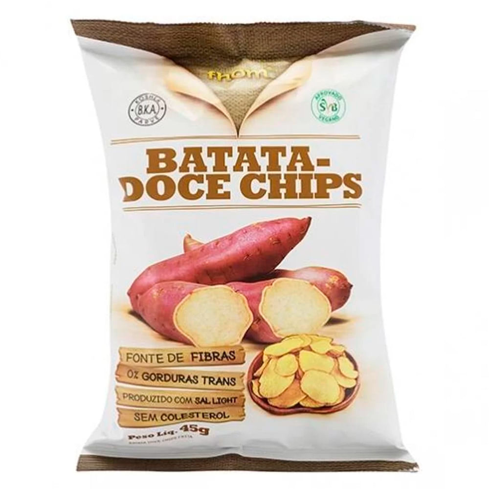 Batata Doce Fhom Rosada Chips 45g Fresco Prezunic