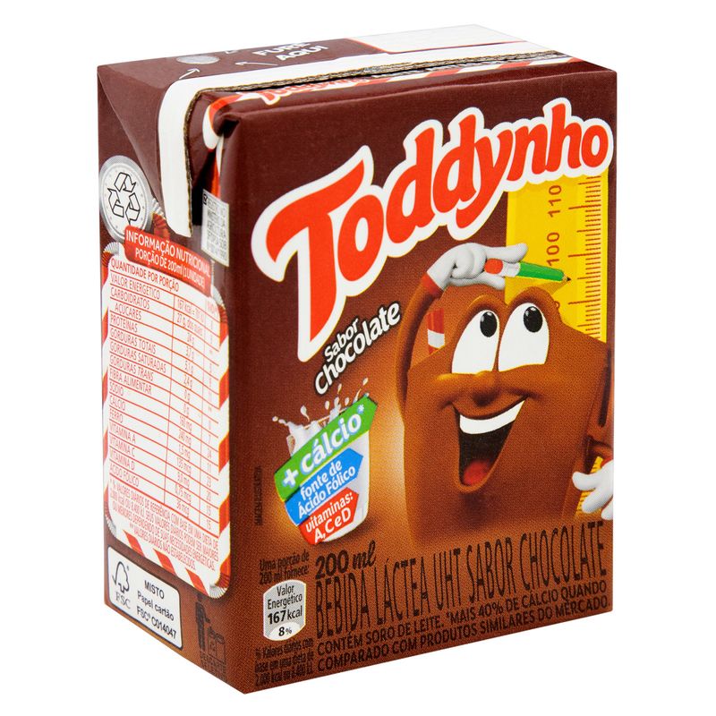 Achocolatado Líquido Toddynho Tradicional 200ml - Prezunic