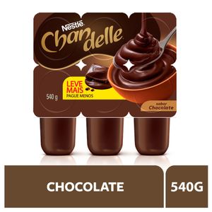 Sobremesa Láctea Chandelle Chocolate 540g c/ 6 Unid de 90g Cada Leve+ Pague -