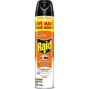 Inseticida Aerossol Raid Multi-insetos Base Água 420ml Leve + Pague -