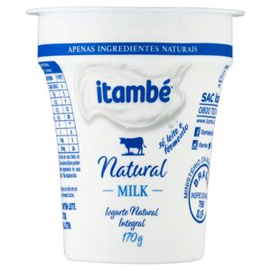 Iogurte Natural Itambé Integral Milk Copo 170g