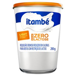 Requeijão Cremoso Itambé Nolac Light Zero Lactose Copo 200g