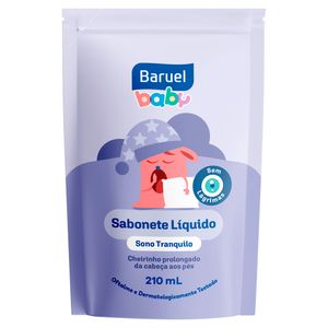 Sabonete Líquido Baruel da Cabeça aos Pés Baby Sono Tranquilo Refil 210ml