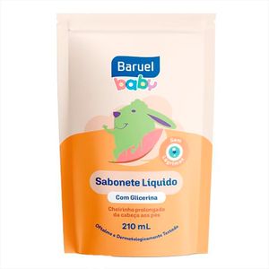 Sabonete Líquido Baruel da Cabeça aos Pés Baby Glicerina Refil 210ml