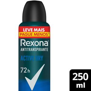 Desodorante Antitranspirante Aerossol Rexona Men Active Dry 250ml Leve + Pague -