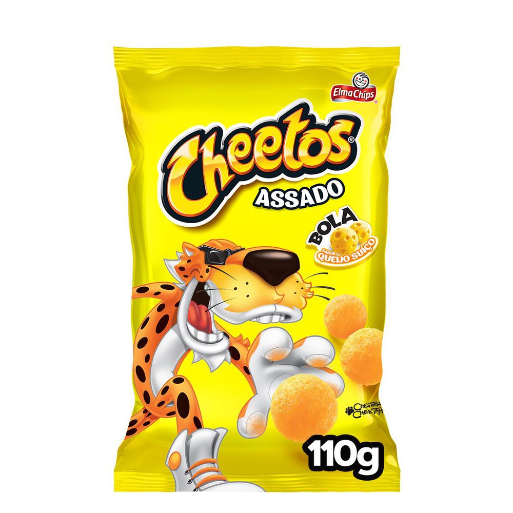 Salgadinho de Milho Assado Bola Sabor Queijo Suíço Cheetos 110g