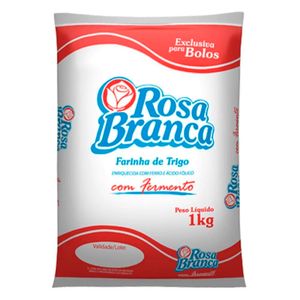 Farinha de Trigo Rosa Branca com Fermento 1Kg
