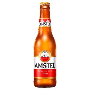 Cerveja Amstel Lager Puro Malte Premium Long Neck 355ml