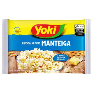 Pipoca para Micro-Ondas Yoki Manteiga Pacote 100g