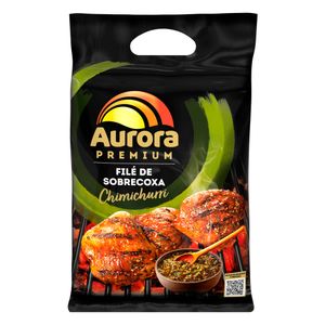 Filé Sobrecoxa Frango Aurora Premium Chimichurri Congelado 800g