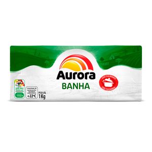 Banha Suína Aurora Refinada 1Kg