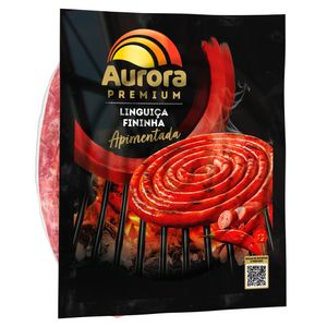 Linguiça Suína Aurora Premium Fininha Aipim Apimentada 600g