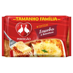 Lasanha Perdigão Bolonhesa Congelada 1Kg