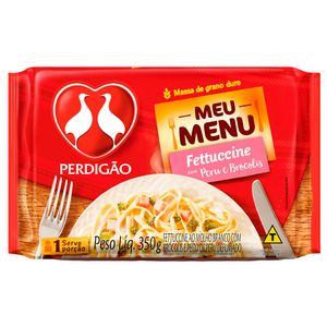Meu Menu Perdigão Fettucine Peru/Brócolis 350g
