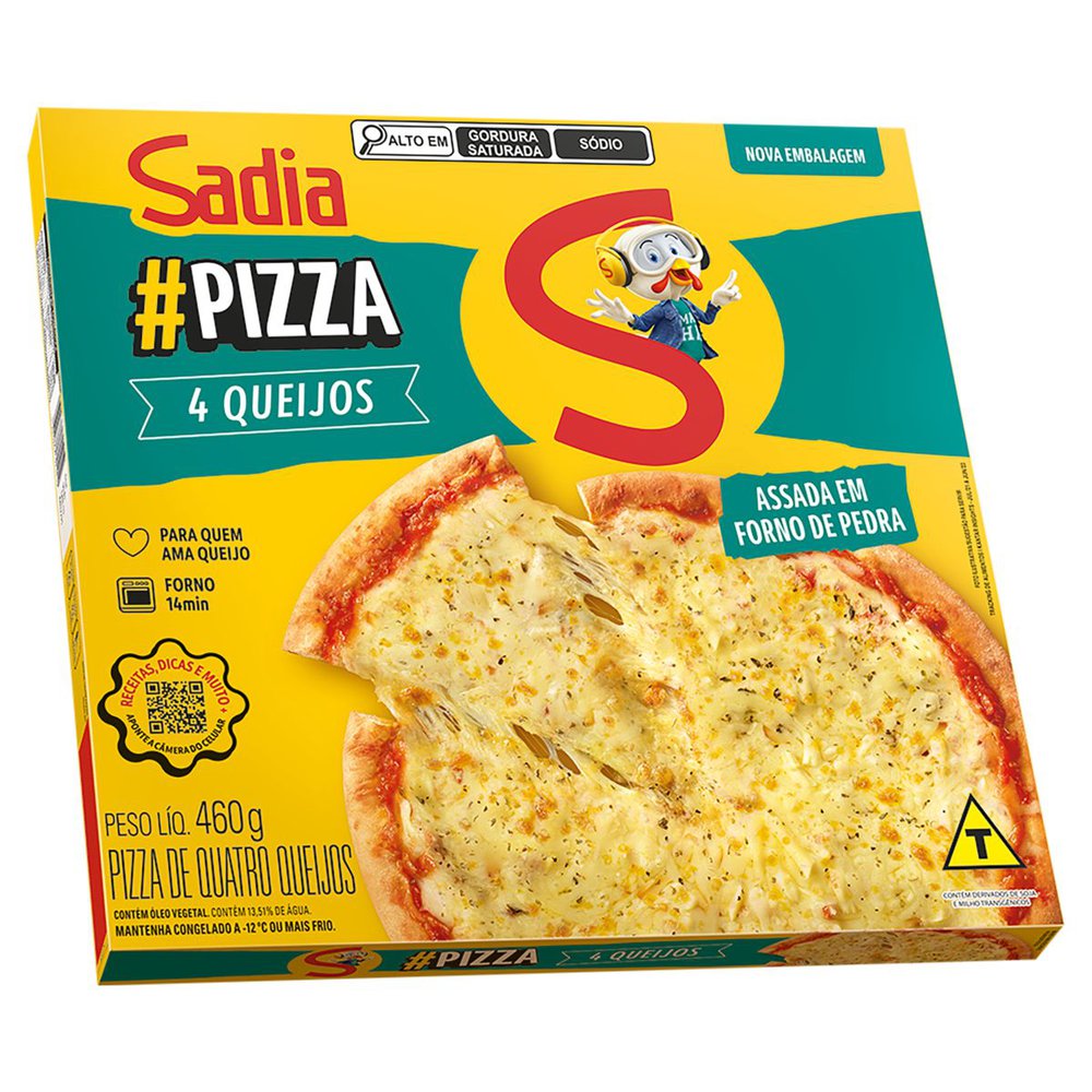 Pizza Sadia Caixa 4 Queijos 460g | Prezunic