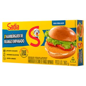 Hambúrguer de Frango Sadia Empanado 360g