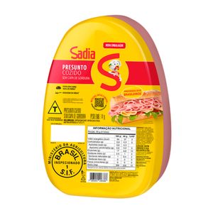 Presunto Sadia Cozido sem Capa de Gordura Inteiro