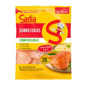 Sobrecoxa de Frango Sadia Temperada Iqf 1Kg